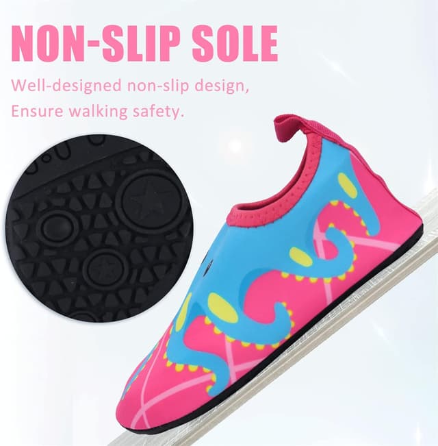 Detalle de Chaussures aquatiques enfant (barefoot) sans fermeture – séchage rapide, antidérapant, pieds nus