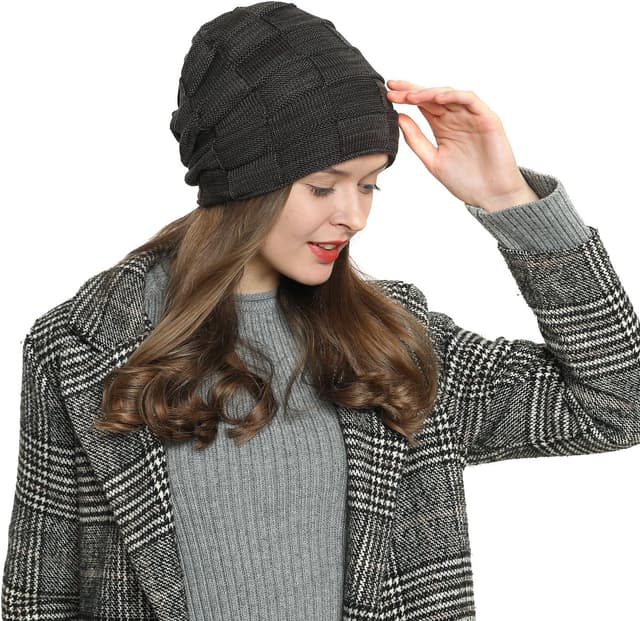 Detalle 2 de Bonnet DonDon hiver slouch en laine