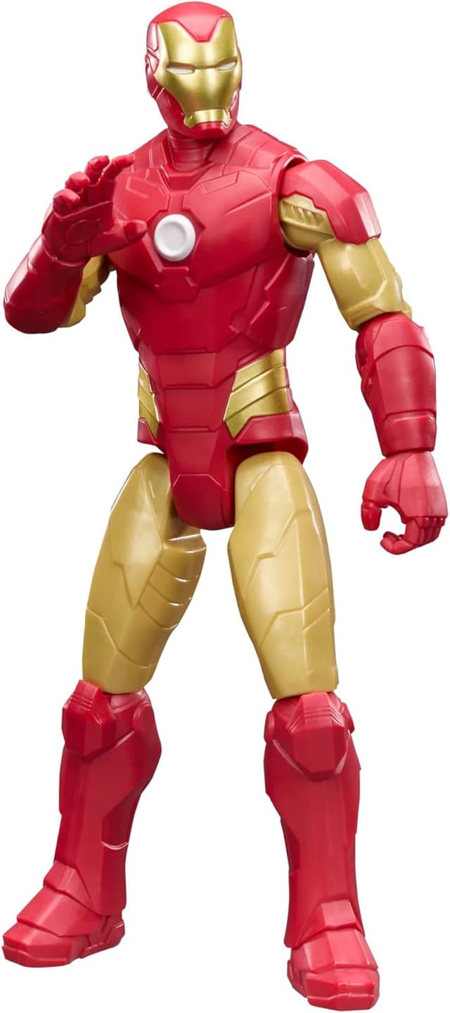 Detalle 2 de Marvel Avengers Titan Series Iron Man 29.2cm (11.5 inch) Action Figure (Red) – poseable super-hero toy for ages 4+