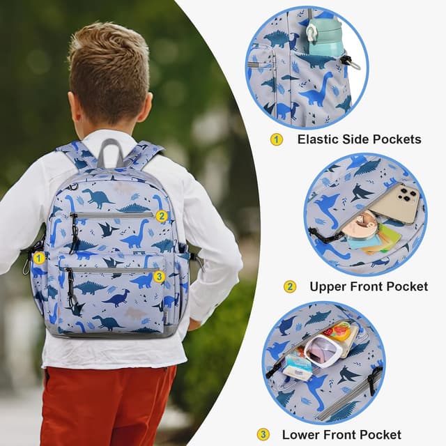Detalle de Chase Chic Toddler Backpack for Boys & Girls (13L) for Daycare, Preschool & Kindergarten