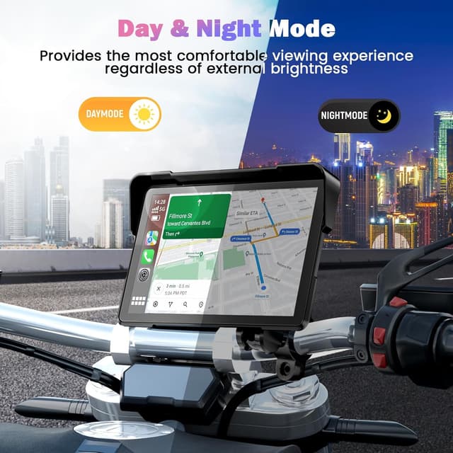 Thumbnail 5 de Ecran Carplay Moto 7 pouces pour navigation