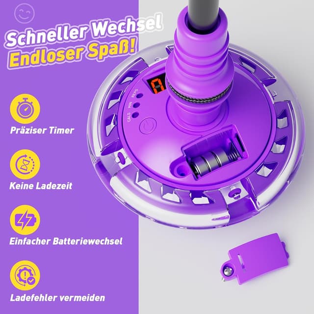 Thumbnail 5 de Jofuni Springring Fußkreisel mit Zähler 🪀