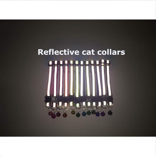 Thumbnail 5 de Tafeiya Reflective Cat Collars 12 Pack Quick Release 19–32cm Multi-coloured