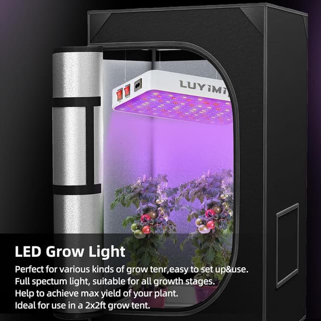 Thumbnail 3 de 1500W LED Grow Light 150W actual power 🌱