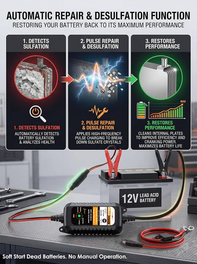 Thumbnail 5 de MOTOPOWER MP00205A 12V 800mA Battery Charger