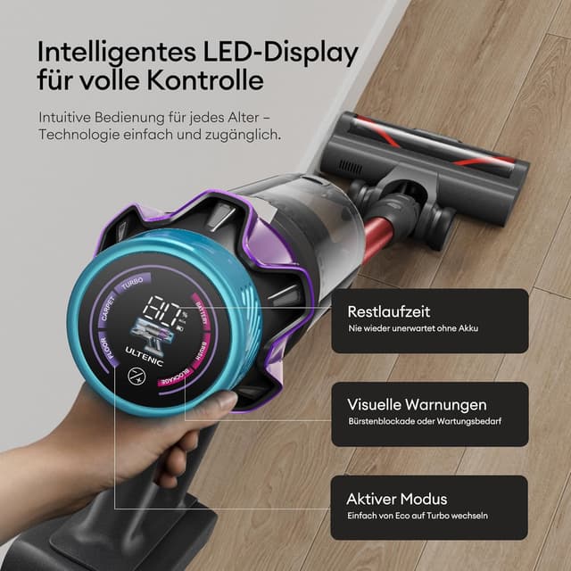 Thumbnail 6 de Ultenic Akku Staubsauger 55000 Pa, 600 W