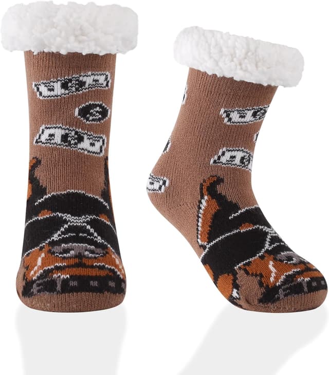 Thumbnail 6 de HERYEBING Kuschelsocken für Jungen und Mädchen – warme Winter-Hüttensocken mit Anti-Rutsch