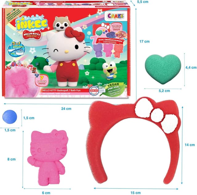 Thumbnail 4 de INKEE Hello Kitty juego baño 8 piezas