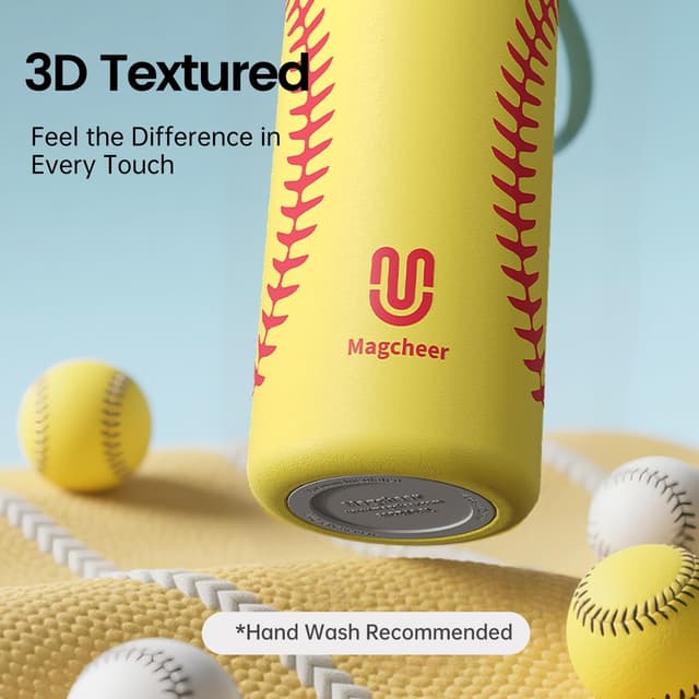 Thumbnail 4 de magcheer Insulated Softball Water Bottle 600 ml 🥤