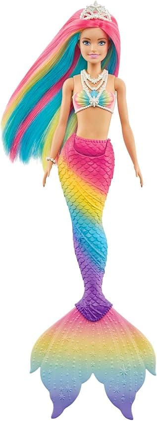 Detalle de Barbie GTF89 Muñeca Sirena 🌊 - Cambio de Color y Magia