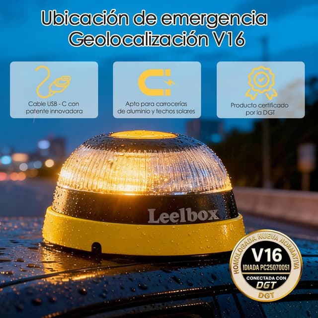 Thumbnail 1 de SUNNIFLY Baliza V16 homologada DGT 3.0