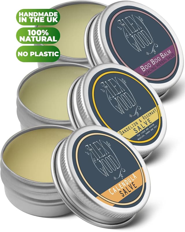 Detalle de The Ilex Wood Vegane Kräutersalbe Geschenkset 3×100 ml