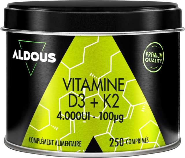 Detalle de Vitamine D3 & K2 2000 UI / 50 mcg – 250 comprimés