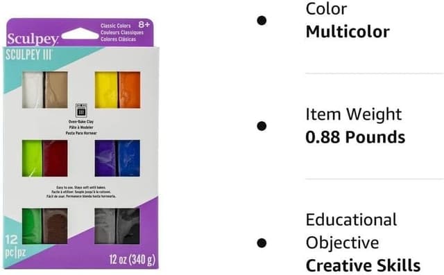 Thumbnail 5 de Sculpey III ISCS3VMB6 Compuesto de Modelado