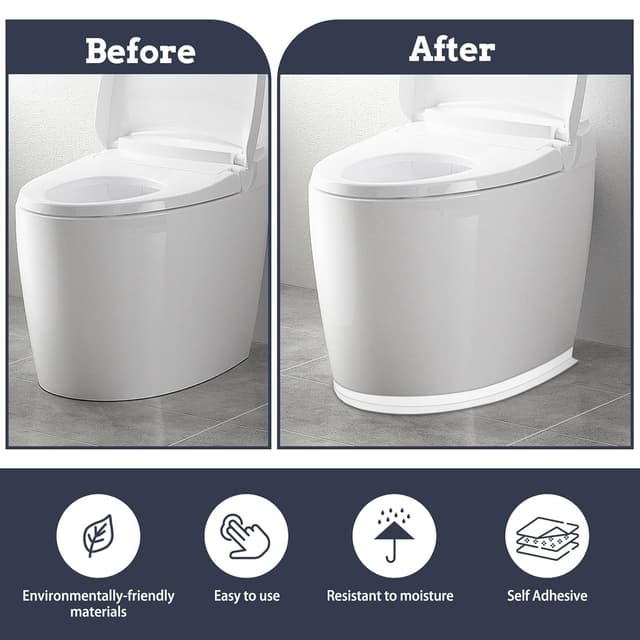 Detalle de Rotoli sigillante autoadesivo impermeabile (3 pezzi) per vasca, lavello e giunti ad angolo da 3,8 cm x 3,2 m