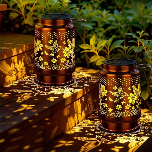 Detalle de KagoLing Solar garden lights, 2 pack