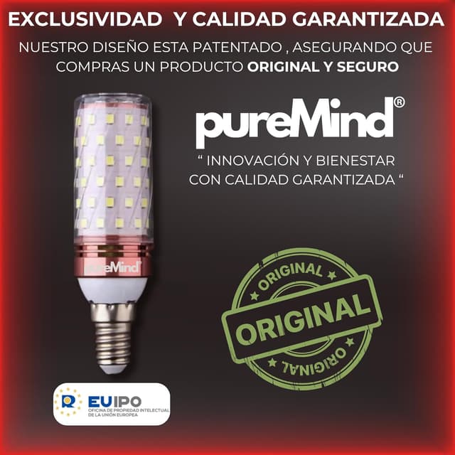 Thumbnail 2 de Puremind Luz Roja E14 625–630nm
