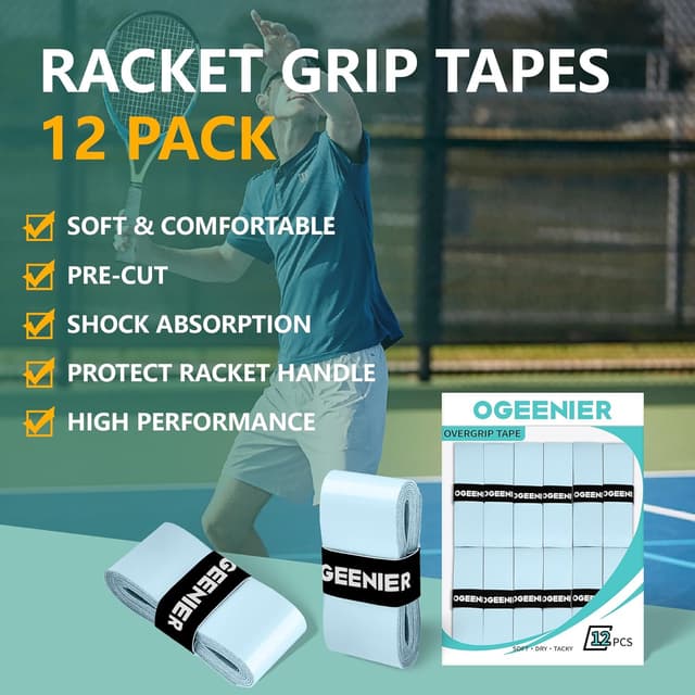 Detalle 2 de Ogeenier Grips de tennis anti-dérapants 12