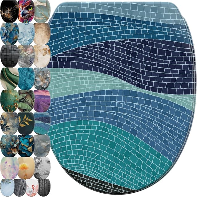 Detalle de WC Sitz mit Absenkautomatik, Holz