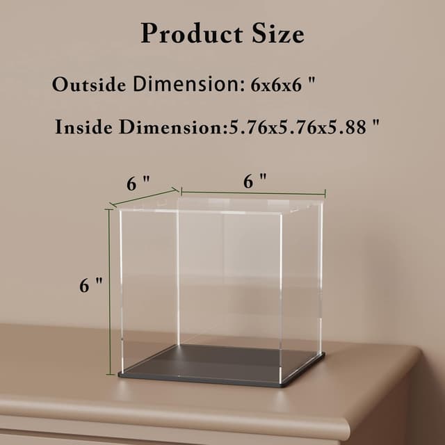 Thumbnail 4 de HOPEME 6x6x6 Inch Acrylic Display Case