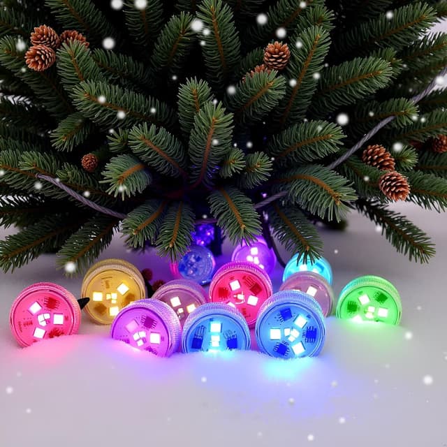 Imagen de Afoosoo 10pcs RGB LED tealight lights with remote 🕯 en OfertitasTOP