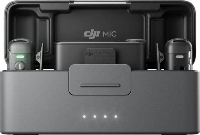 Detalle de DJI Mic 2 Set mit Ladecase – 2 Sender, Empfänger & kabelloses Laden