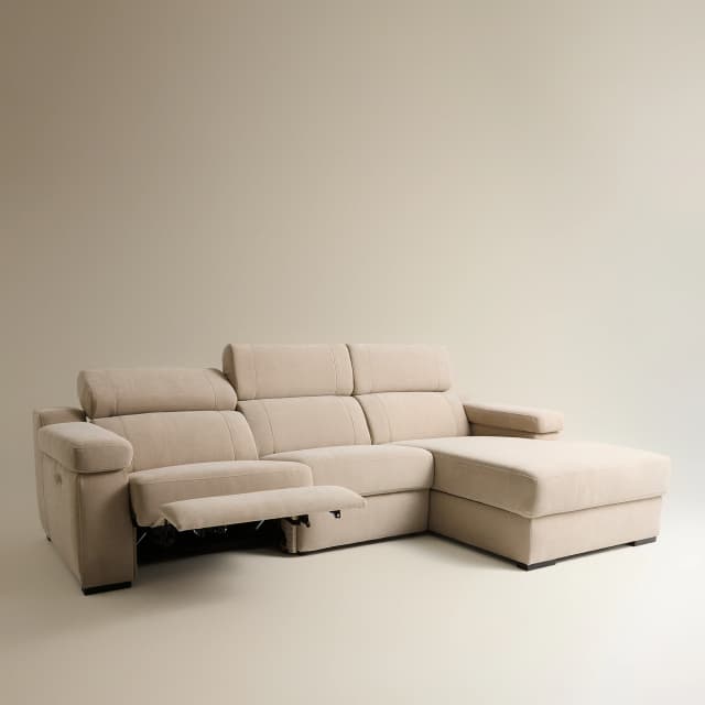 Detalle 2 de El Corte Inglés City sofá 3 plazas 1 relax eléctrico