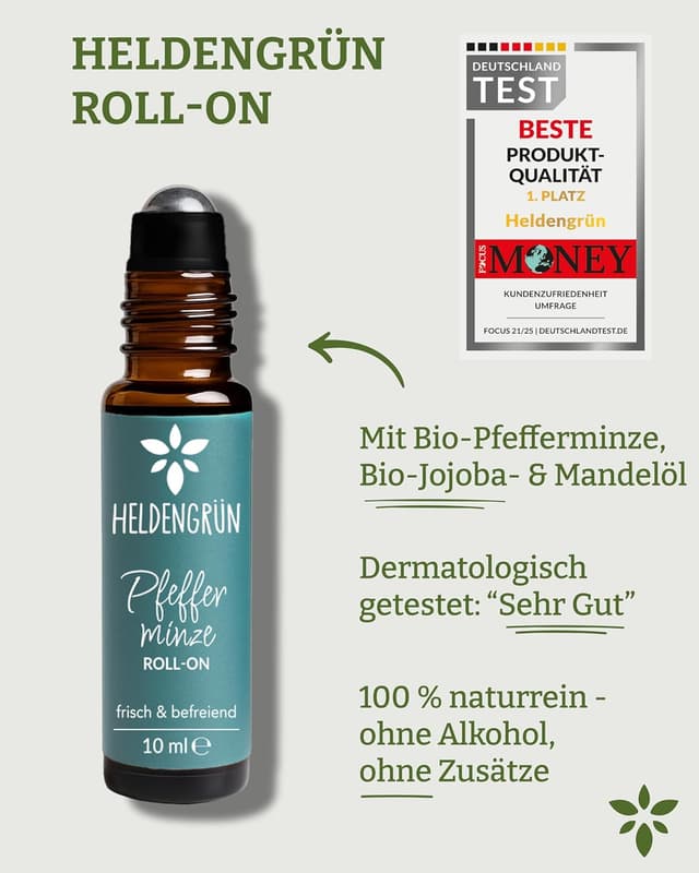 Thumbnail 6 de Heldengrün BIO Roll-On Pfefferminze Kopfklar 10 ml