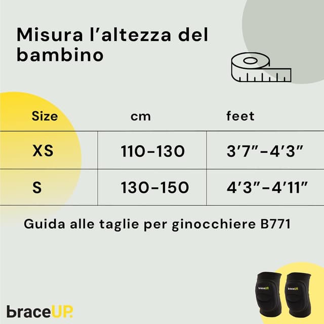 Detalle 2 de BraceUP ginocchiere pallavolo bambini S 130-150 cm