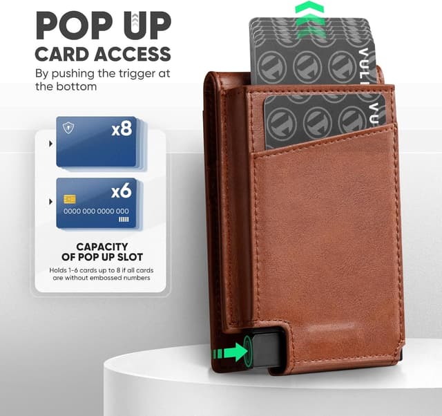 Detalle de VULKIT RFID wallet card holder 12 cards