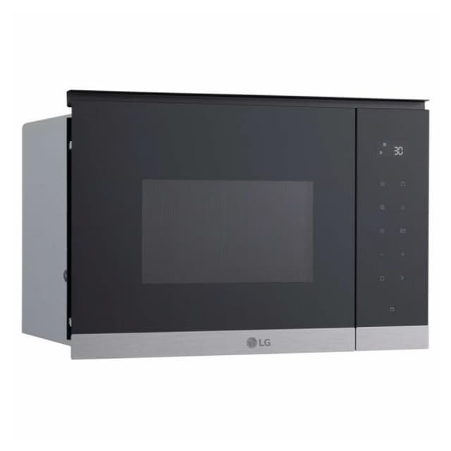Detalle de Microondas LG MGBZ2593F empotrable 25 L con grill integrado y pantalla LED
