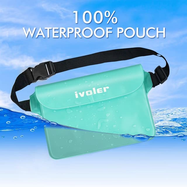 Detalle de ivoler Waterproof Pouch Bag 22 x 15.5 cm