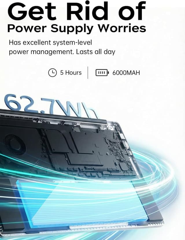 Detalle de Tivique 17.3-inch laptop with Ryzen 4300U