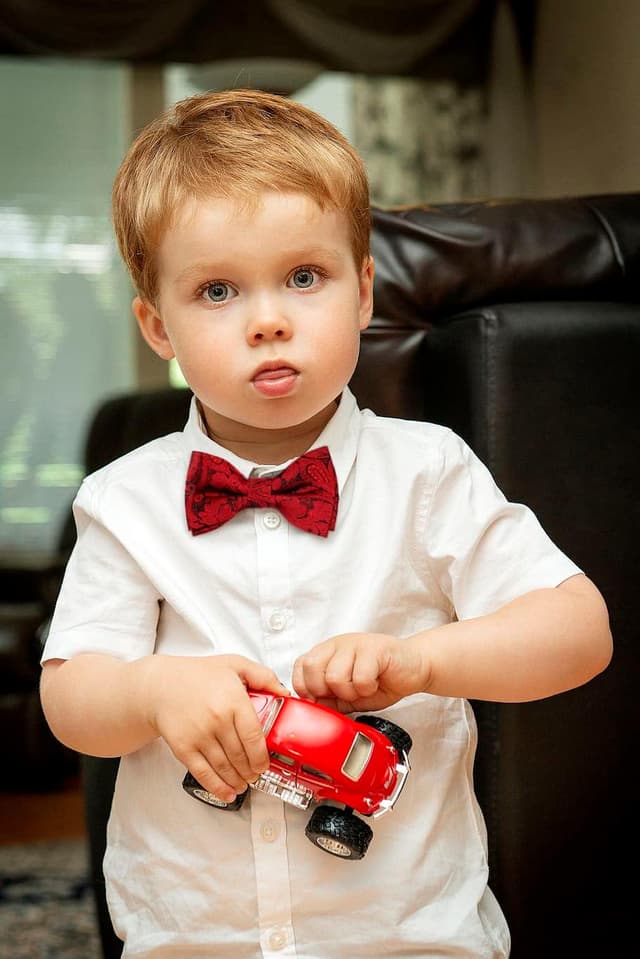 Thumbnail 6 de Alizeal Banded Adjustable Length Pre-tied Boy’s Bow Tie (Birthday Party & more)
