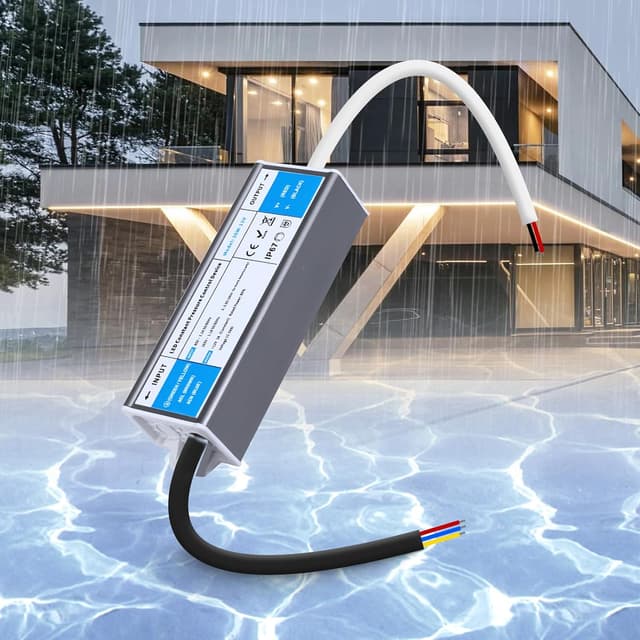 Detalle de SUCIKORIO Trasformatore LED 12V 36W IP67 (AC 220V a DC 12V 3A) ultra sottile