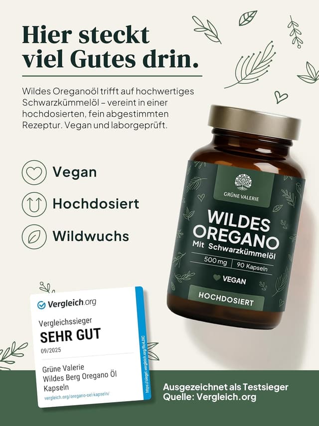Thumbnail 1 de Grüne Valerie Oregano Öl Kapseln 90 Stück