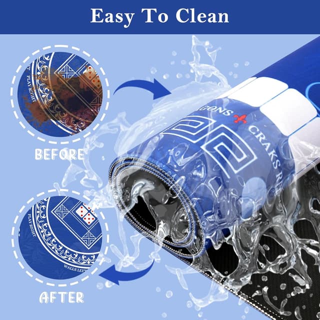 Detalle de Mahjong Mat for Table (32×32 Inch) Non-Slip Rubber Table Cove with Carrying Bag (Green)