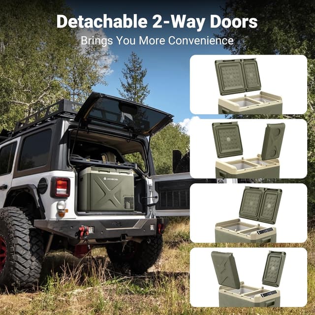 Detalle de AAOBOSI Kompressor-Kühlbox 40L Dual Zone