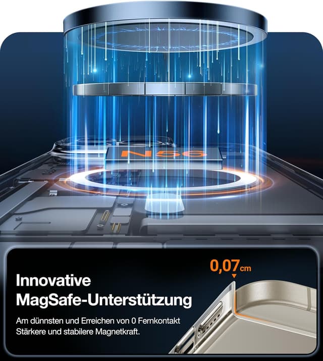 Detalle 2 de TORRAS Ultra Dünn 2024 Hülle für iPhone 15 Pro