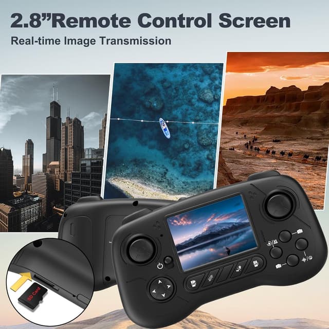 Thumbnail 2 de Drone Pieghévole Fotocamera 1080P con Schermo 2,8