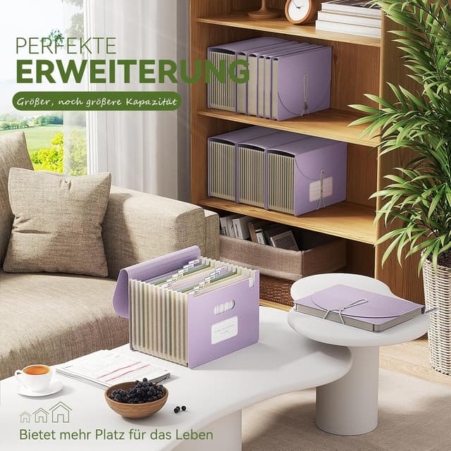 Thumbnail 3 de EcoStash Dokumentenmappe A4 12 Fächer