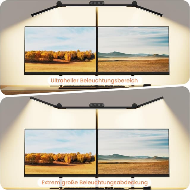 Detalle 2 de TYEE Schreibtischlampe 24W LED dimmbar, Tageslichtlampe