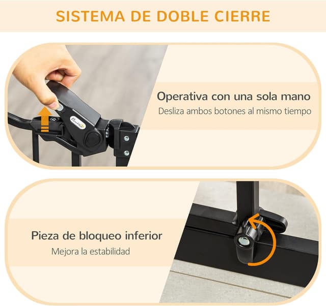 Thumbnail 3 de PawHut Barrera para Perros 74-101×104,1 cm