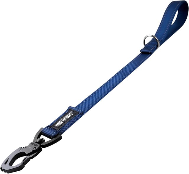 Detalle de OneTigris Bolt guinzaglio corto per cani da 52 cm con clip in metallo e imbottitura morbida