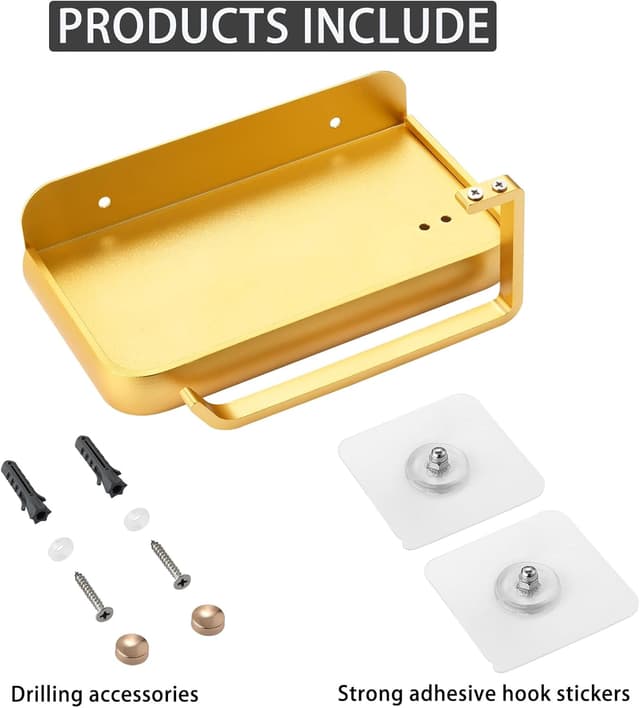 Thumbnail 6 de Katezon Portarrollos Dorado con Soporte Teléfono