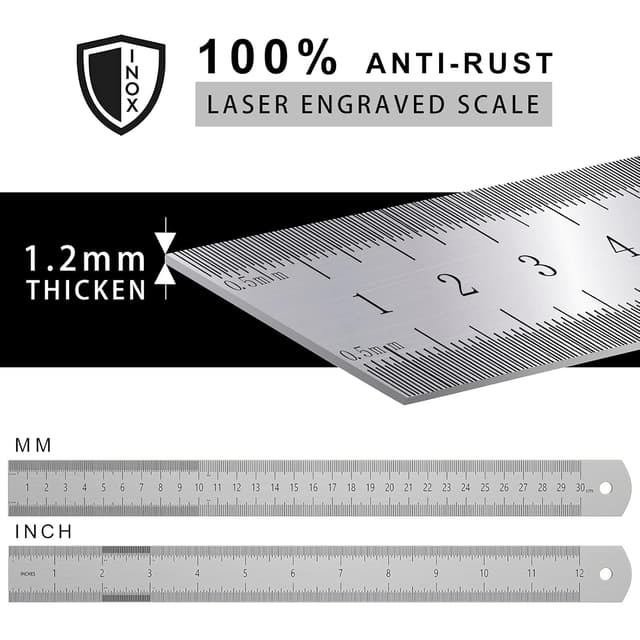 Detalle de Streichmaß Preciva Anschlaglineal 300 mm