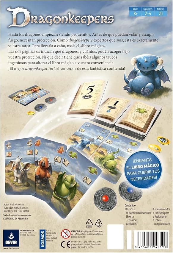 Thumbnail 2 de Devir Dragonkeepers: juego de mesa para cría dragones de 8+ años