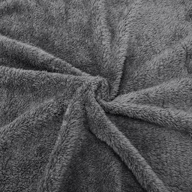 Detalle de Nobleza Couvertures en peluche douces 100 x 80 cm pour chiens, chats et petits animaux lavable gris
