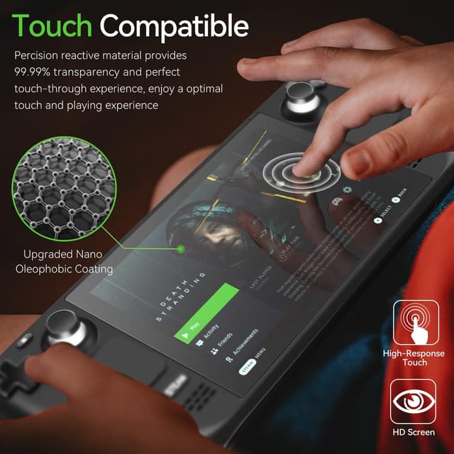 Detalle 2 de ivoler Matt Panzerglas für Steam Deck 2 Stück