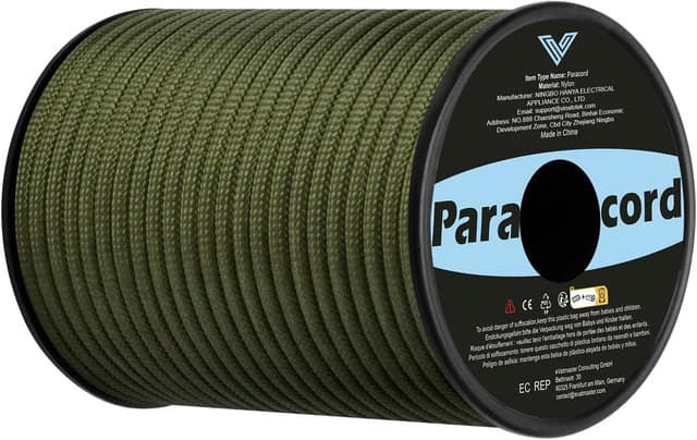 Detalle de VINATO Paracord 4mm 30m corda nylon resistente